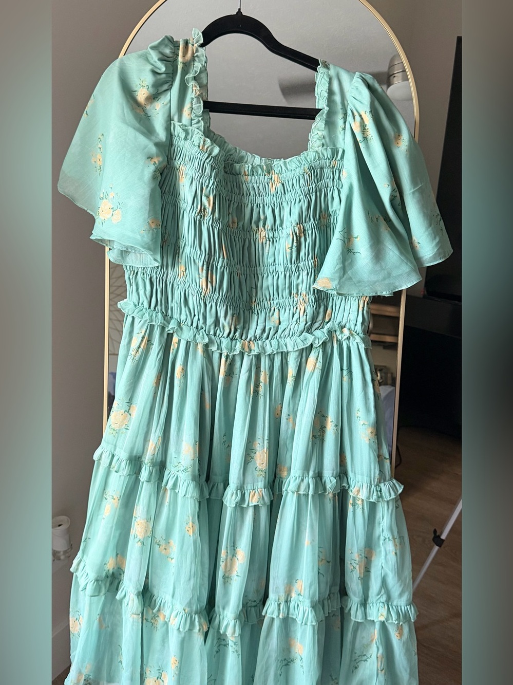 RARE Discontinued JessaKae Wandering Willoughby Dress Sage Floral 1X